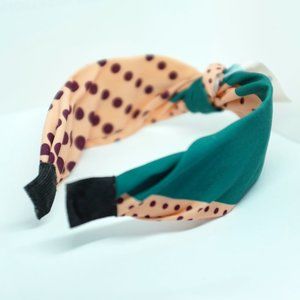 COPY - Roscoe pink spots bow headband